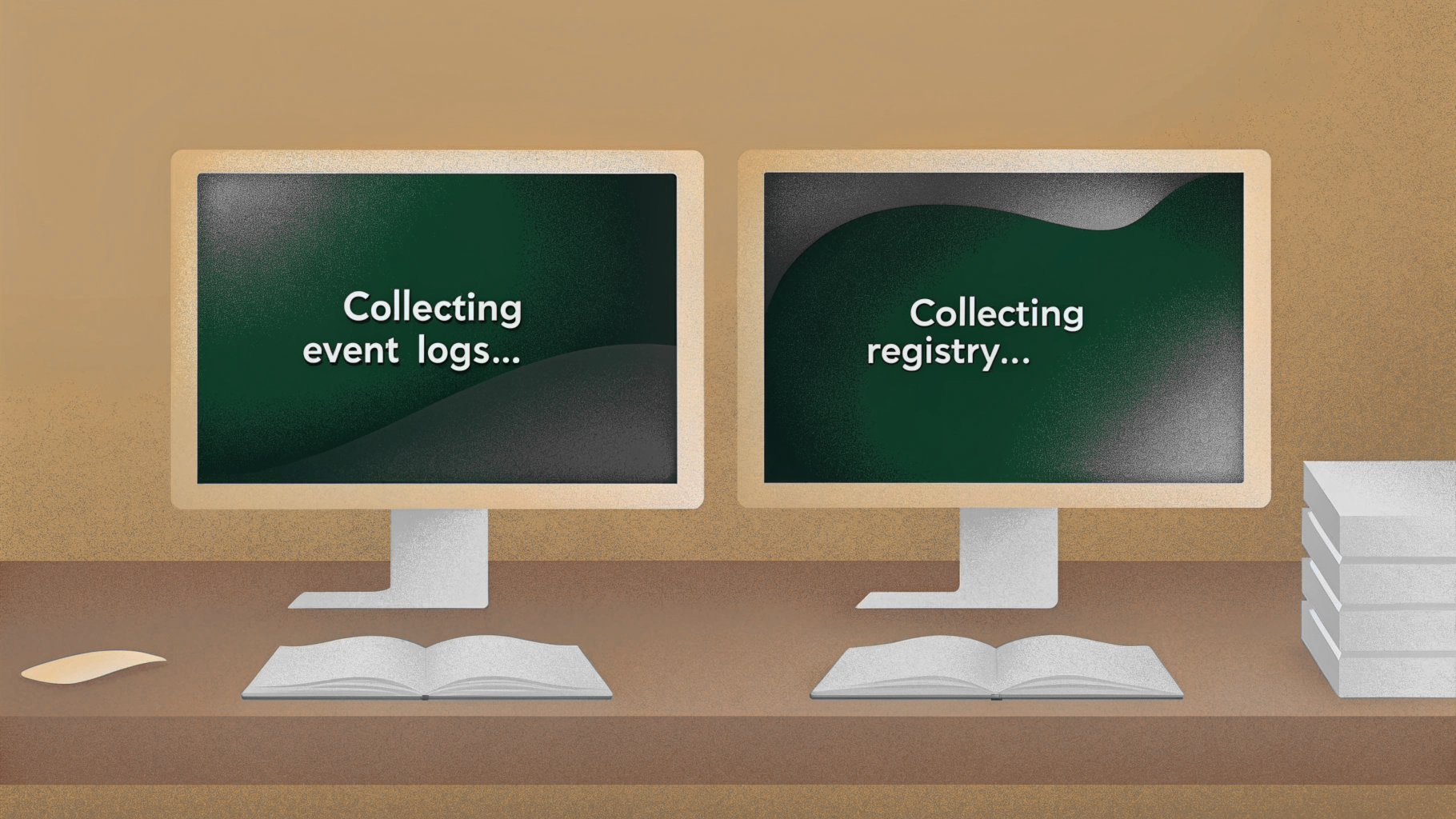 Terminal showing collection progress